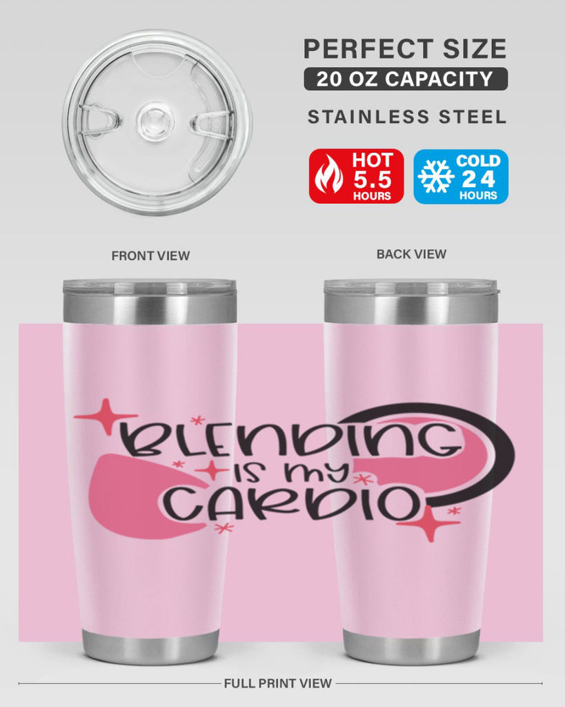 Blending Is My Cardio Style 128#- make up- Tumbler