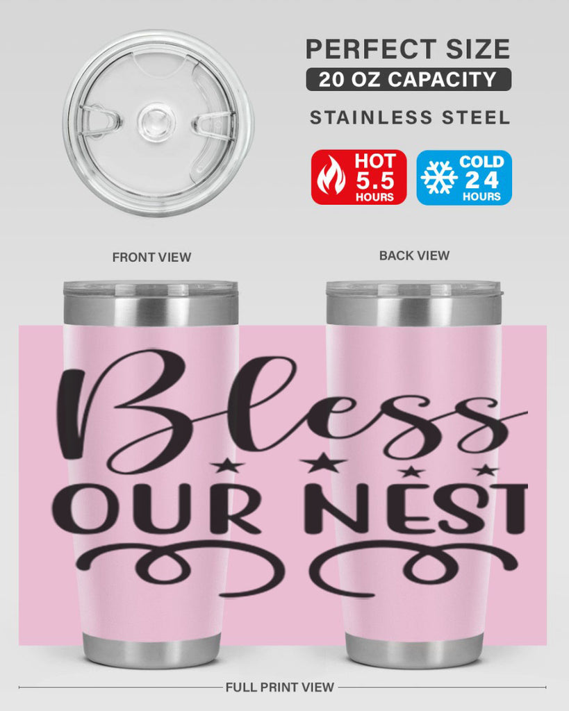 Bless Our Nest 50#- spring- Tumbler