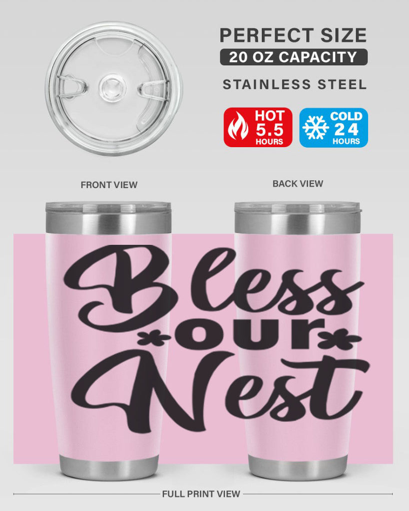Bless our nest  design 70#- spring- Tumbler