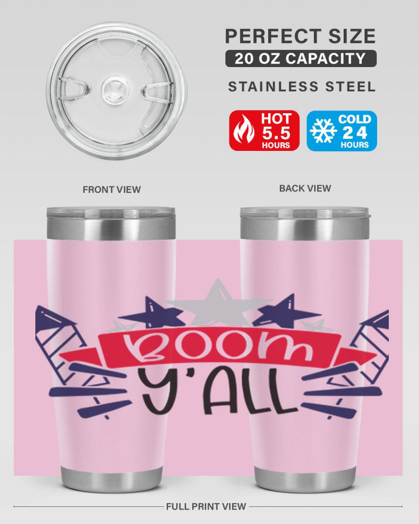 Boom Yall Style 146#- Fourt Of July- Tumbler