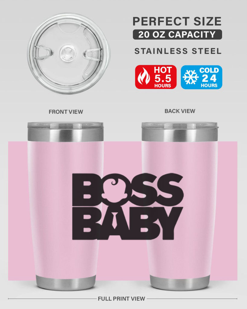 Boss Baby On Board 1#- black words phrases- Cotton Tank