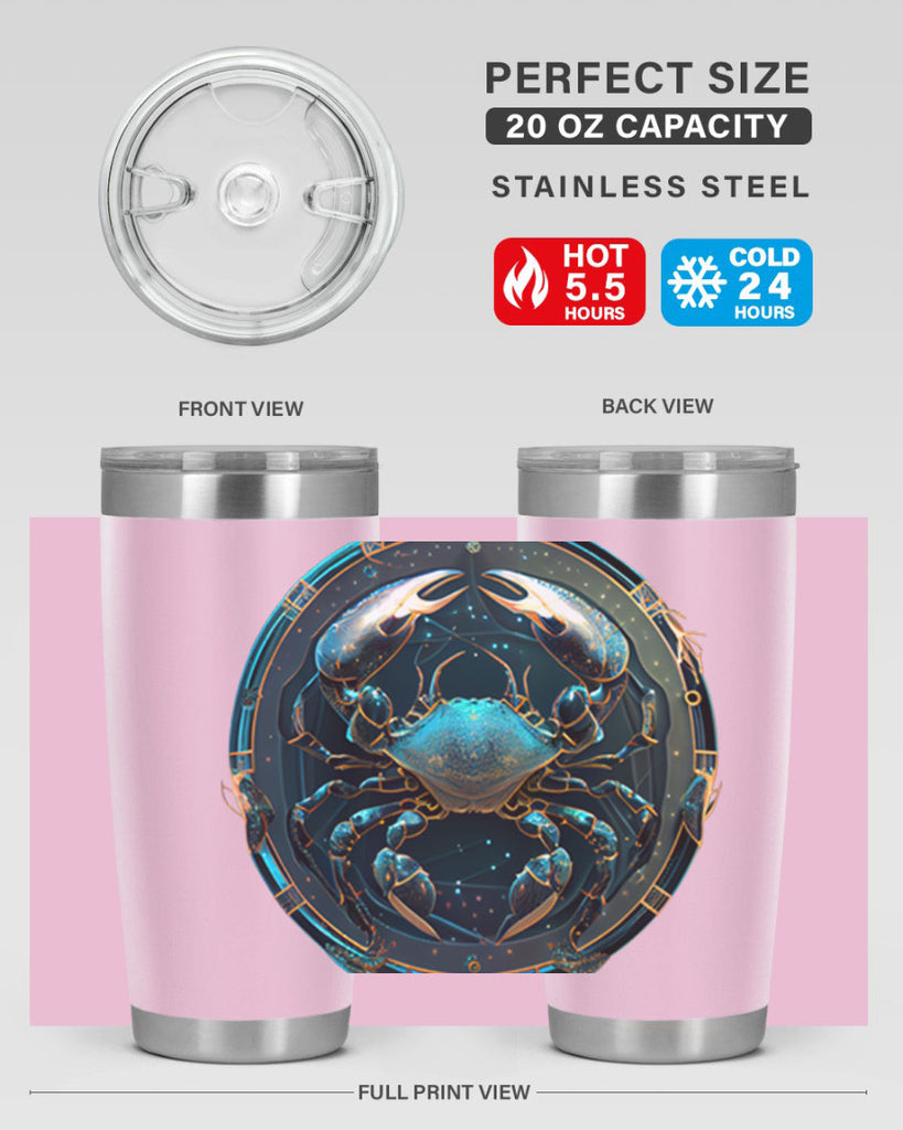 Cancer 147#- zodiac- Tumbler