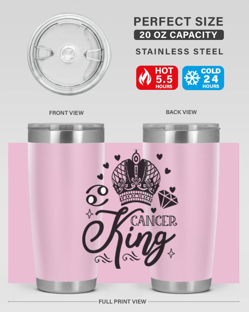 Cancer king 158#- zodiac- Tumbler
