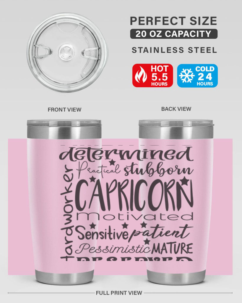 Capricorn 566#- zodiac- Tumbler