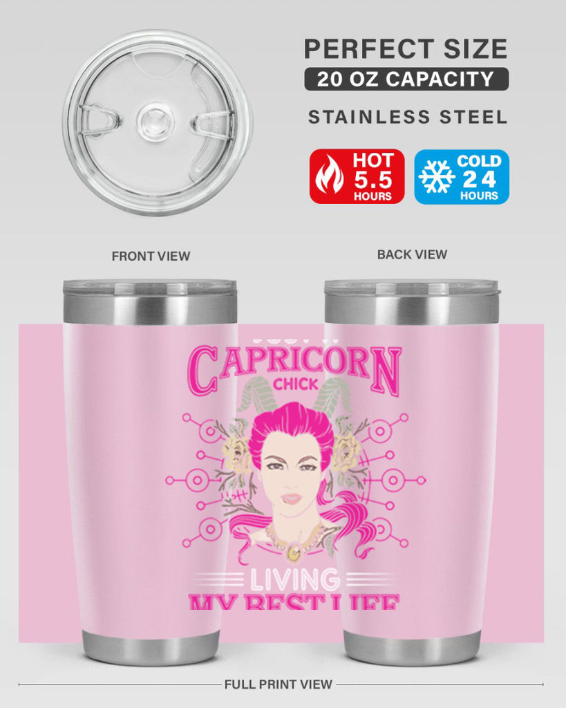Capricorn chick 193#- zodiac- Tumbler
