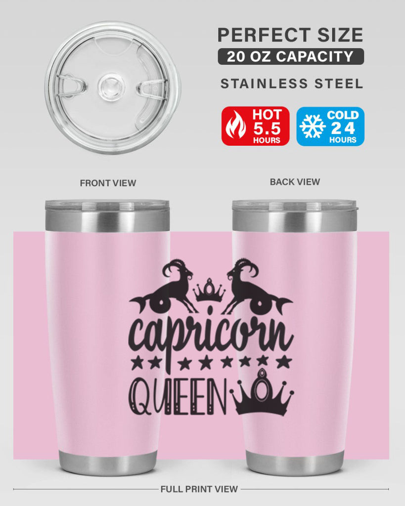 Capricorn queen 195#- zodiac- Tumbler
