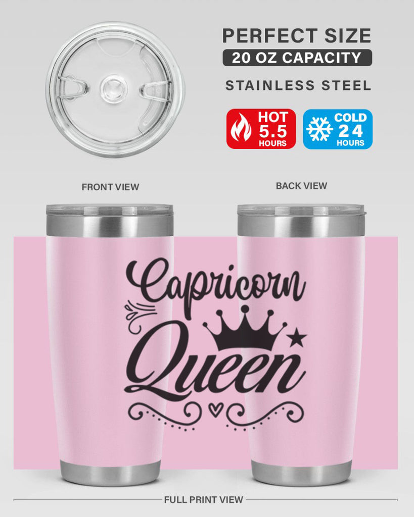 Capricorn queen 196#- zodiac- Tumbler