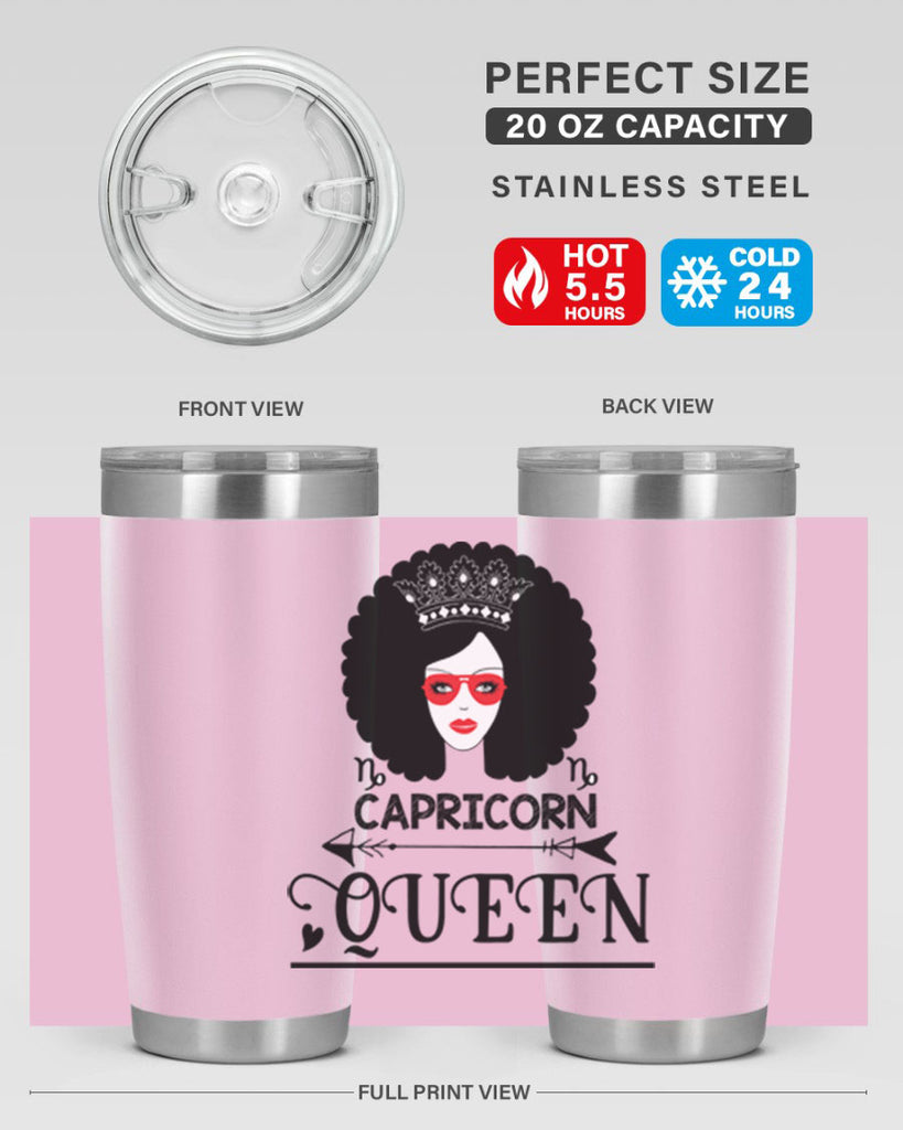 Capricorn queen 197#- zodiac- Tumbler