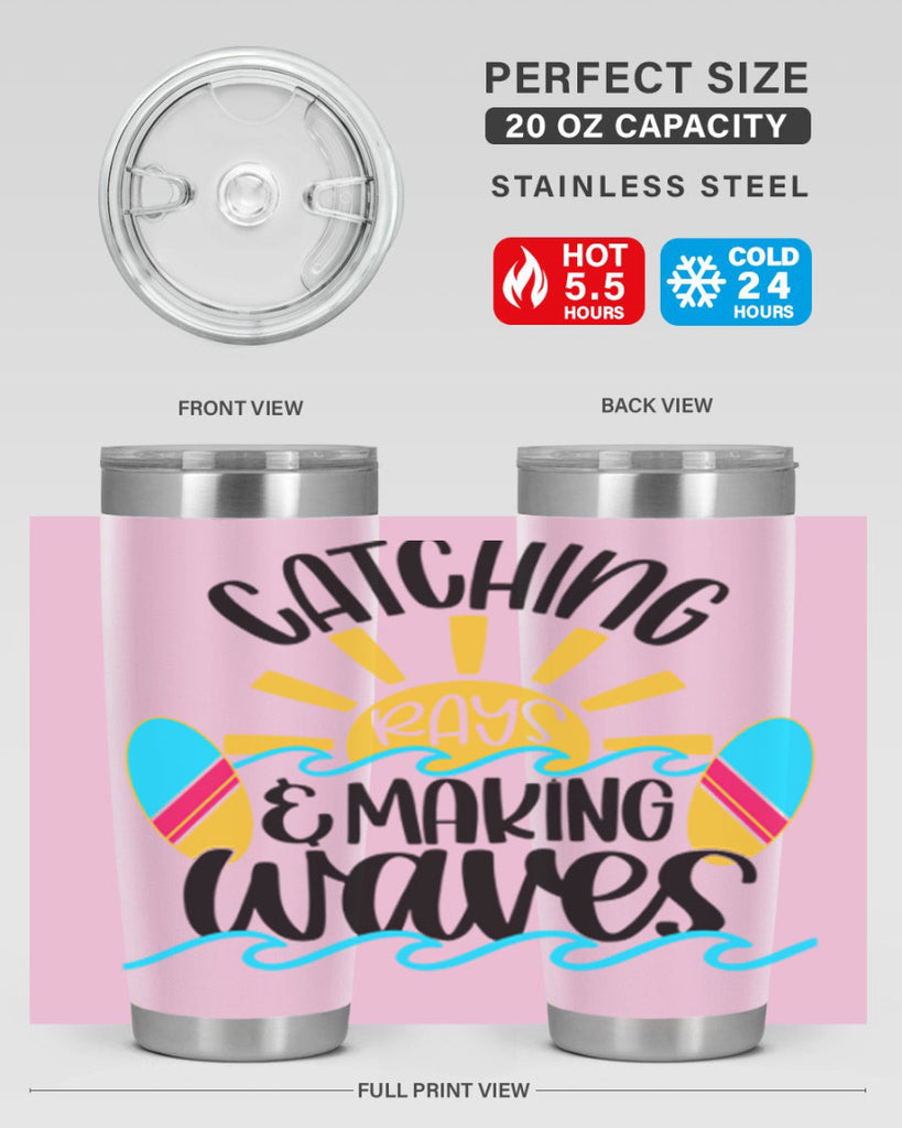 Catching Rays Making Waves Style 49#- summer- Tumbler