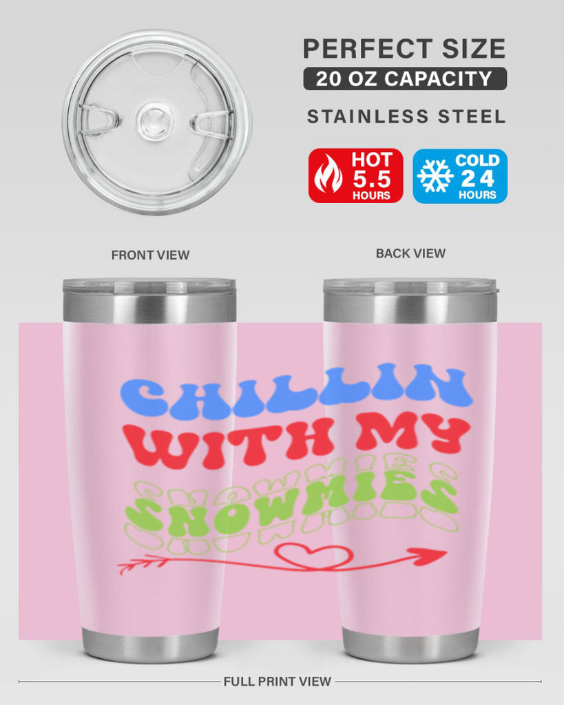 Chillin with my snowmies 42#- winter- Tumbler