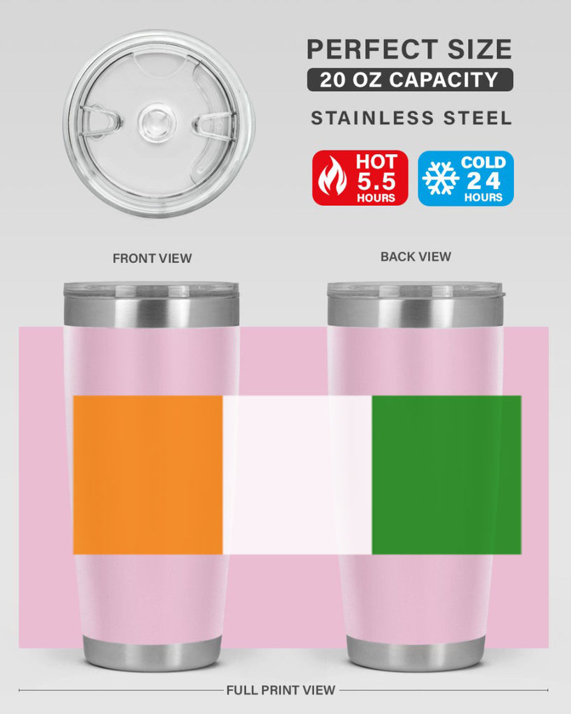 Cote dIvoire 156#- world flags- Tumbler
