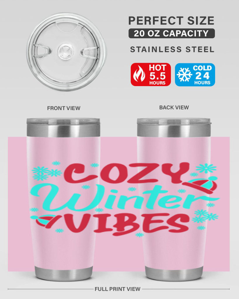 Cozy Winter Vibes Winter 83#- winter- Tumbler