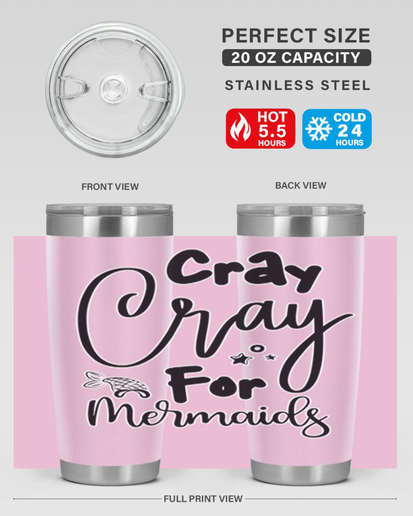 Cray Cray For Mermaids 88#- mermaid- Tumbler