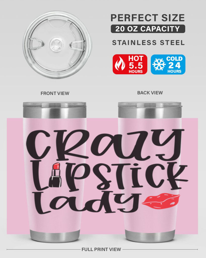 Crazy Lipstick Lady Style 240#- make up- Tumbler