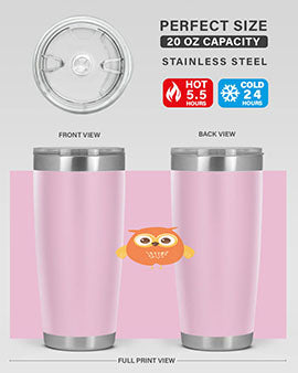 Cute Owl A TurtleRabbit 2#- owl- Tumblers