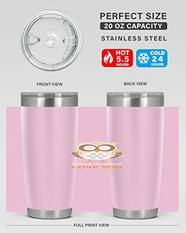 Cute Owl Always Love You A TurtleRabbit 3#- owl- Tumblers