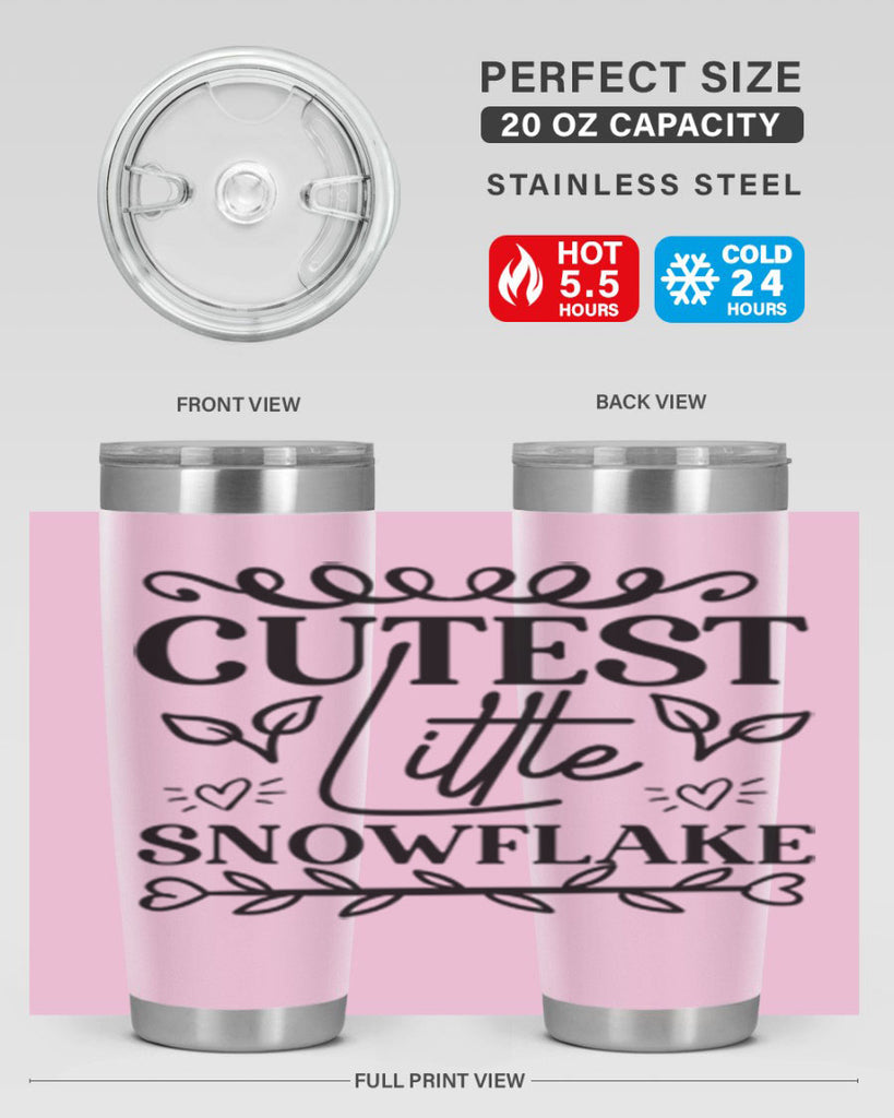Cutest Little Snowflake 88#- winter- Tumbler