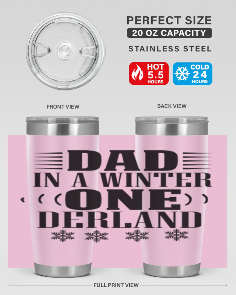 DAD IN A WINTER ONE DERLAND 91#- winter- Tumbler