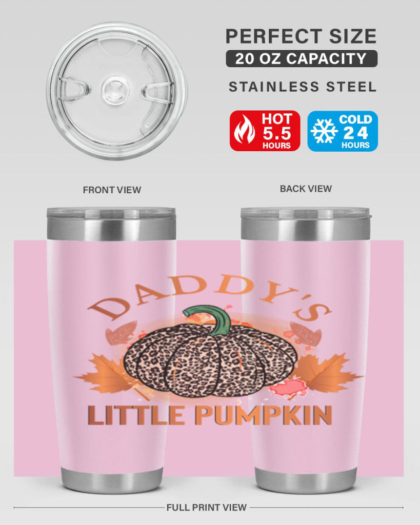 Daddys Little Pumpkin 67#- fall- Tumbler