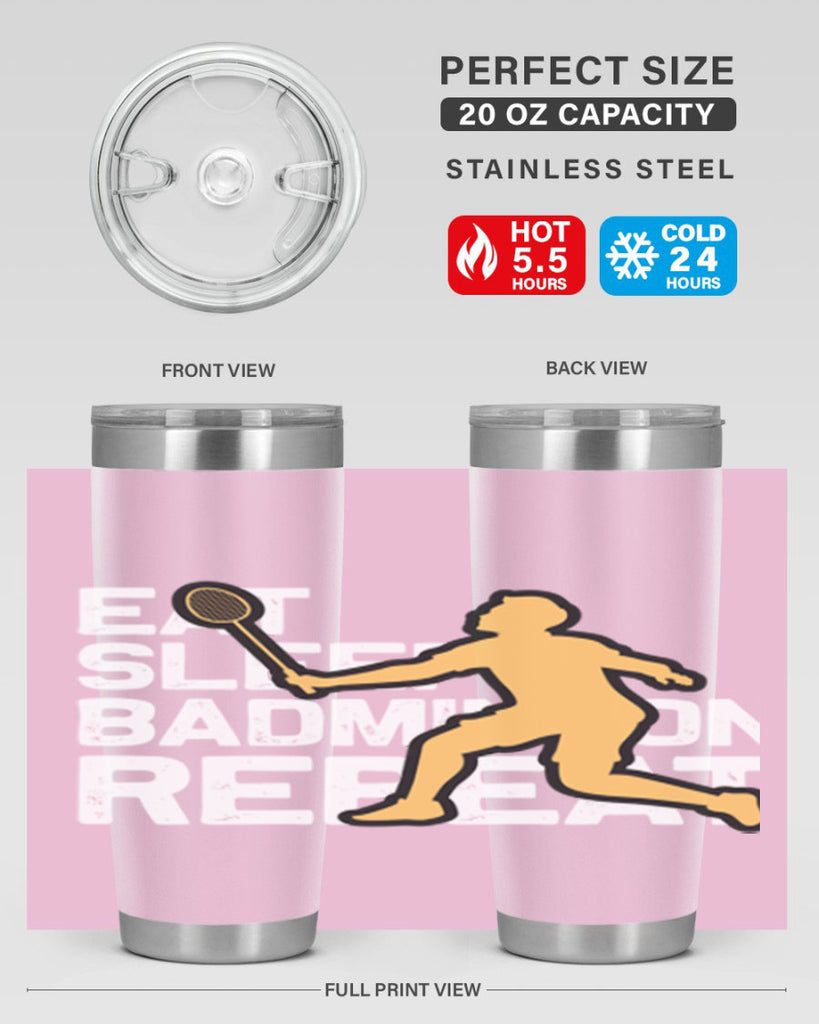 Eat 1286#- badminton- Tumbler