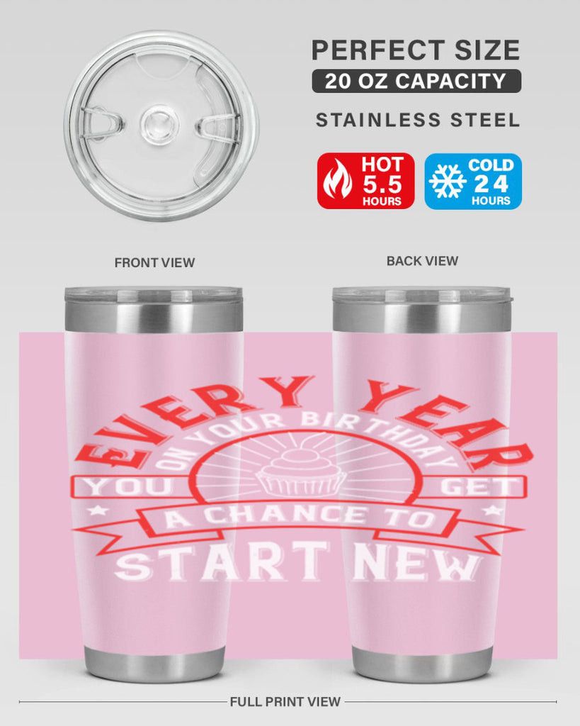Every year on your birthday you get a chance to start new Style 86#- birthday- tumbler