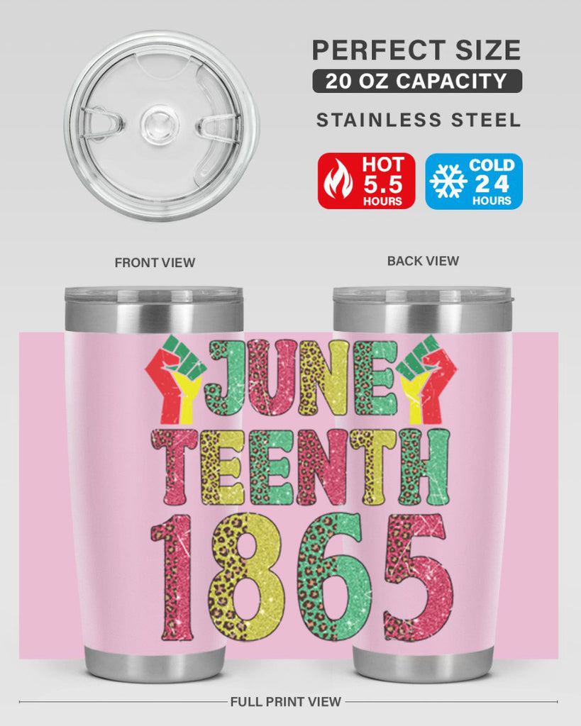 Fist Juneteenth Since 1865 Design Png 10#- Juneteenth- tumbler