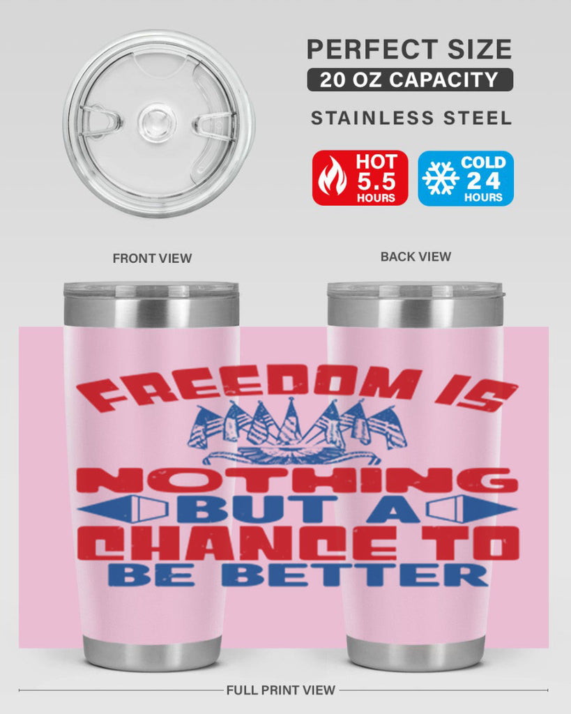 Freedom is nothing Style 6#- Fourt Of July- Tumbler