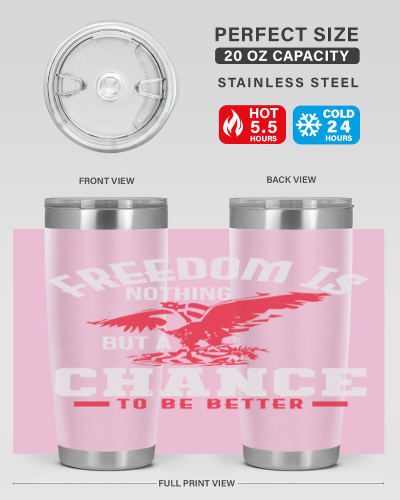 Freedom is nothing but a chance to be Style 83#- Fourt Of July- Tumbler