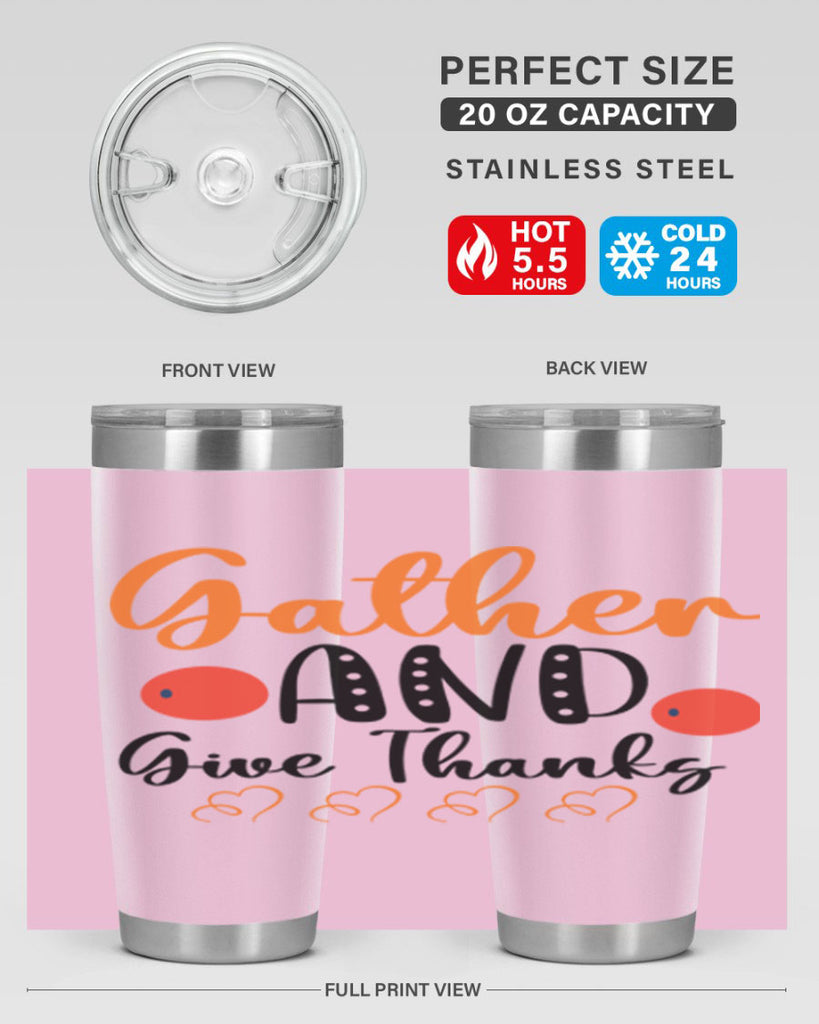 Gather And Give Thanks 188#- fall- Tumbler