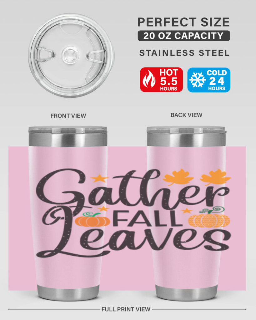 Gatherfallleaves 189#- fall- Tumbler