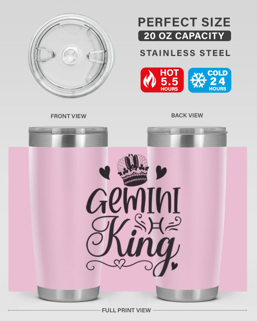 Gemini king 228#- zodiac- Tumbler