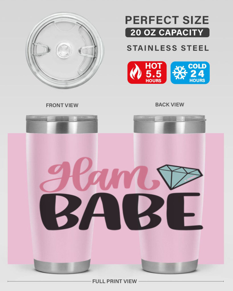 Glam Babe Style 98#- make up- Tumbler