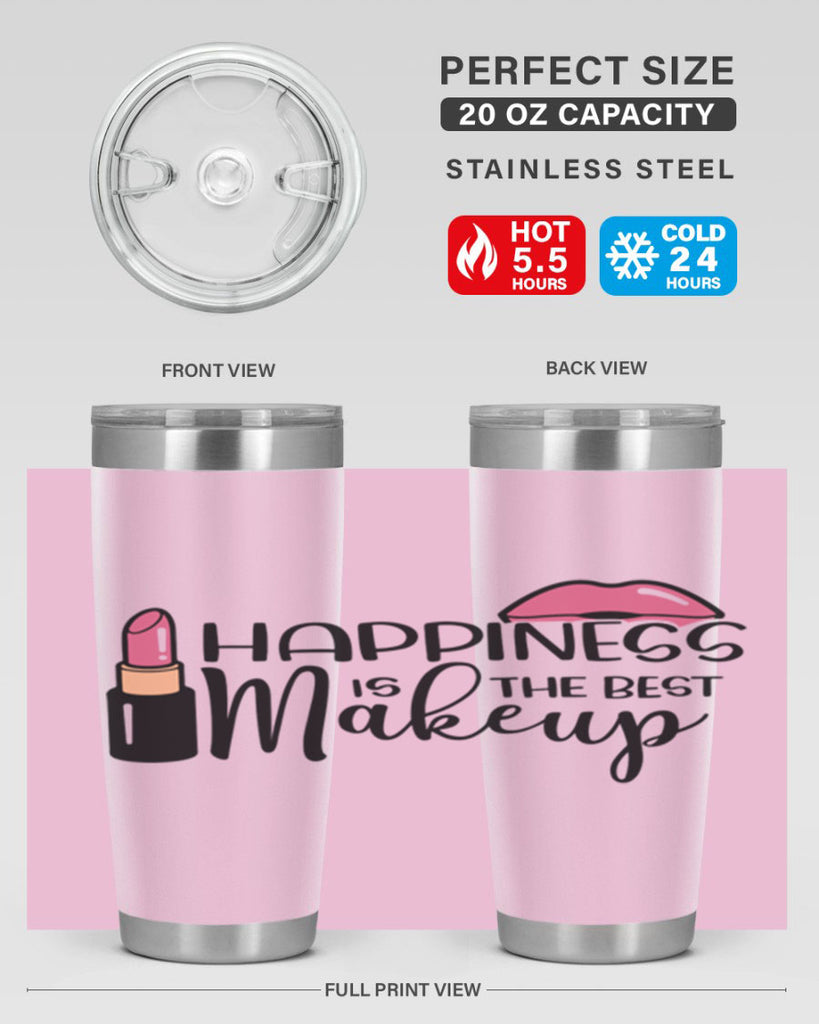 Happiness Is The Best Makeup Style 93#- make up- Tumbler
