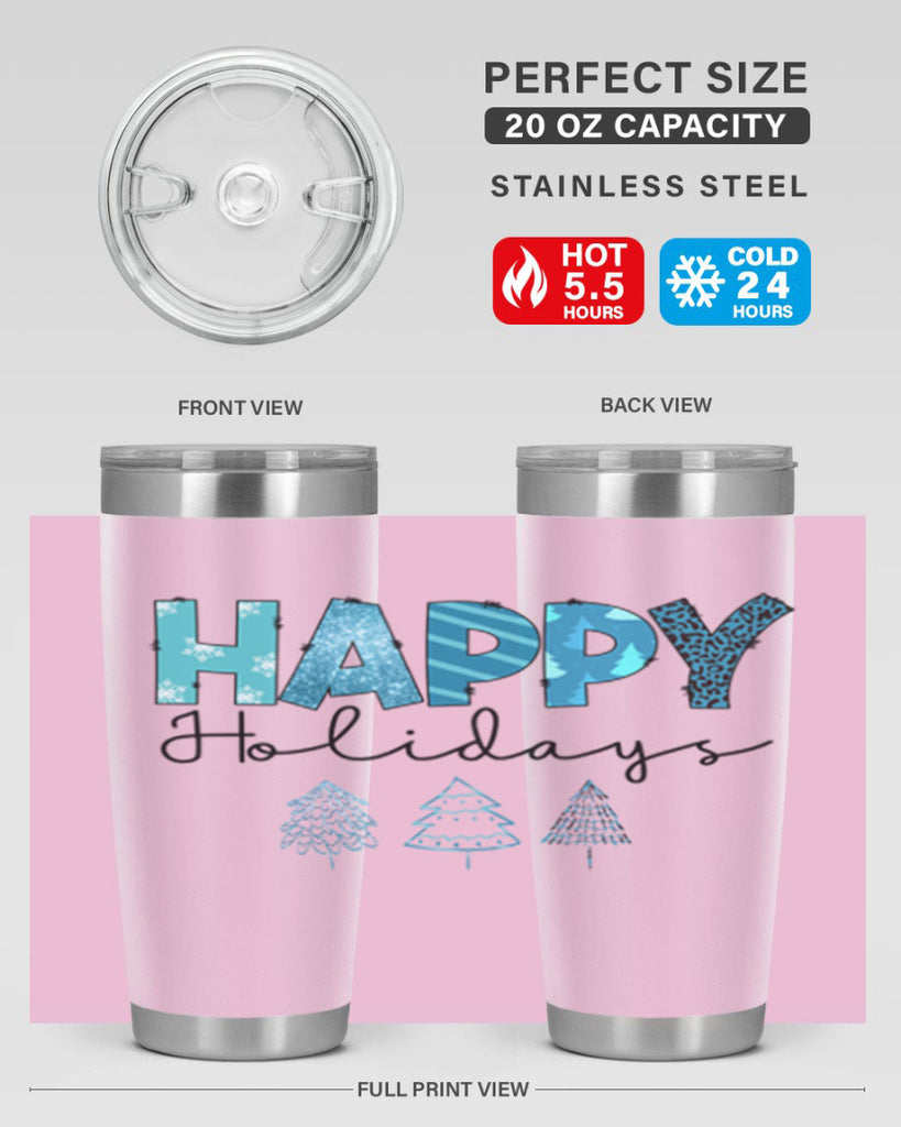 Happy Holidays 140#- winter- Tumbler