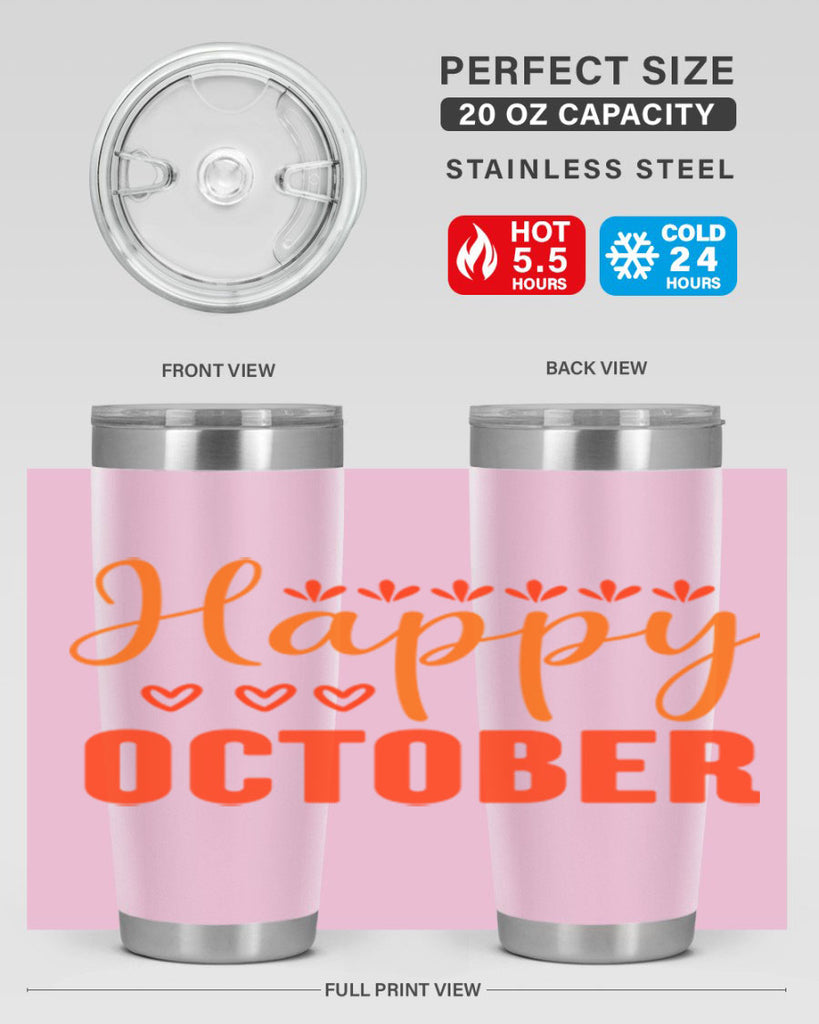Happy October Design 237#- fall- Tumbler