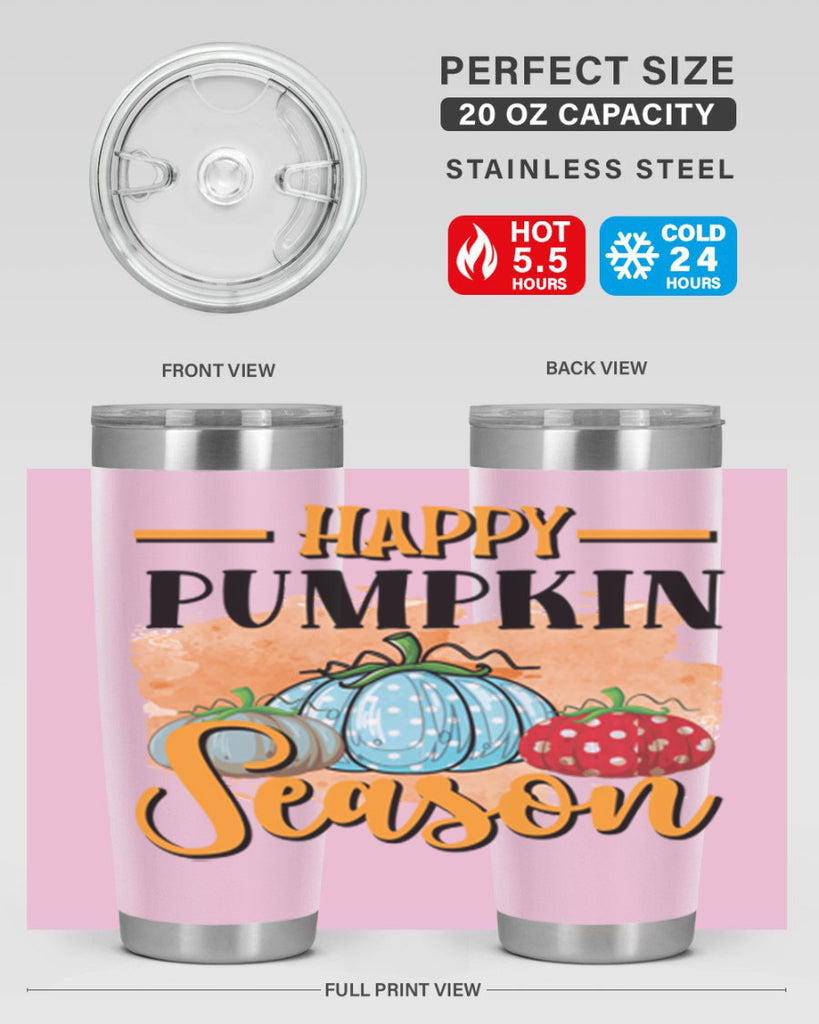 Happy pumpkin season 240#- fall- Tumbler