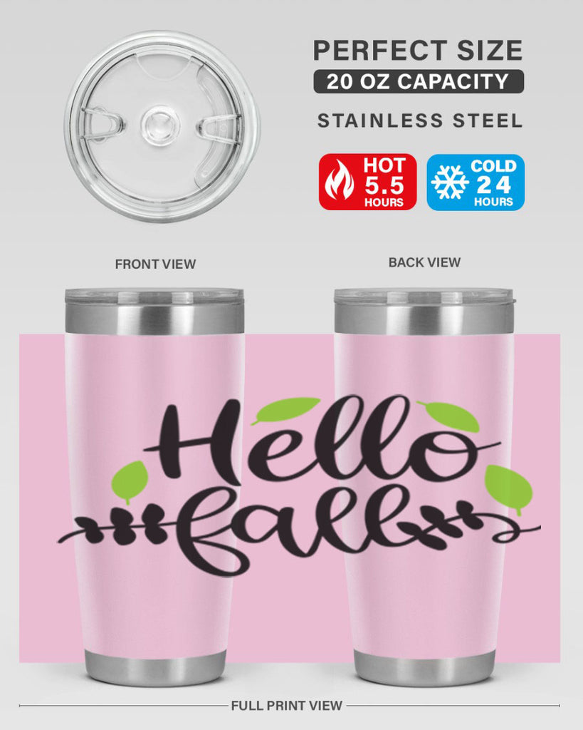 Hello Fall 283#- fall- Tumbler