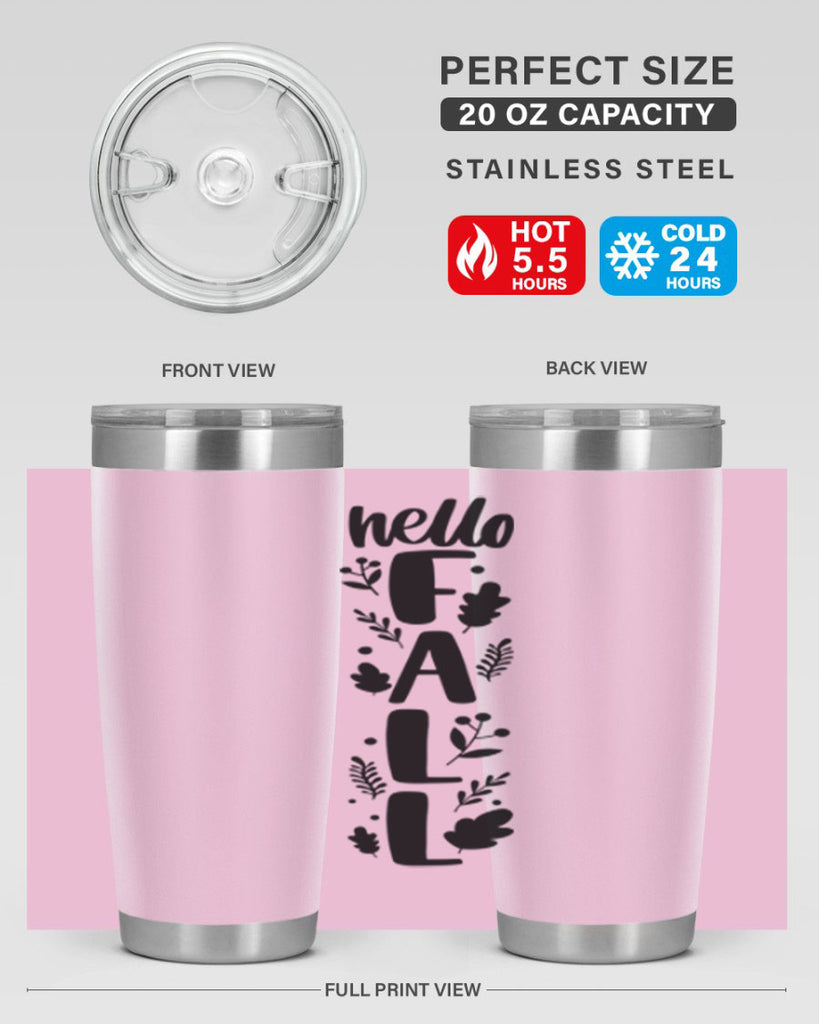 Hello Fall 495#- fall- Tumbler