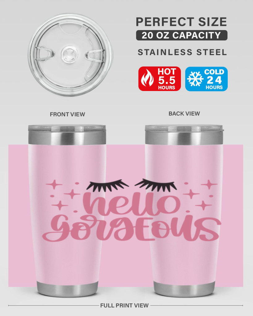 Hello Gorgeous Style 89#- make up- Tumbler