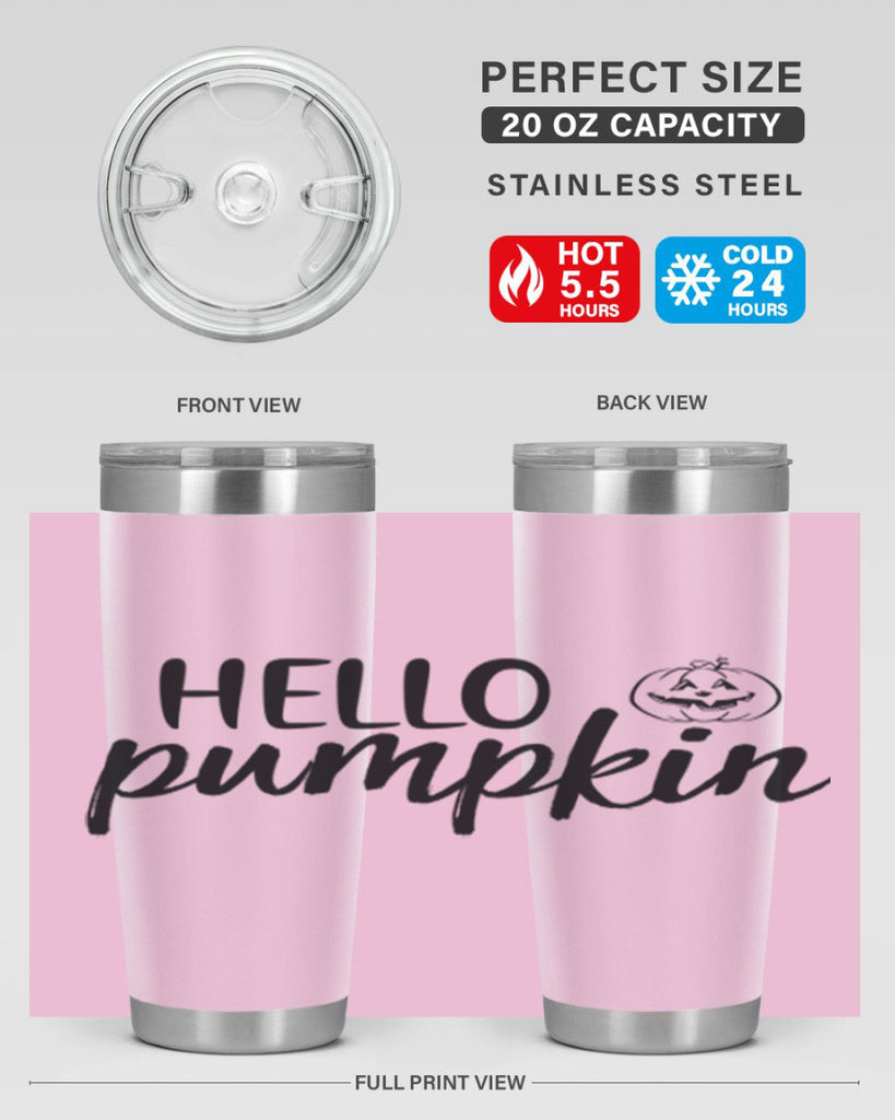 Hello Pumpkin 286#- fall- Tumbler