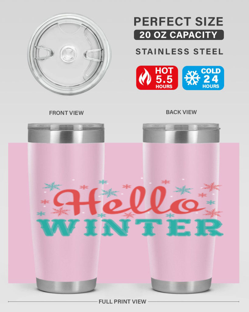 Hello Winter 182#- winter- Tumbler