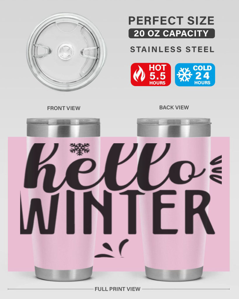 Hello Winter171#- winter- Tumbler