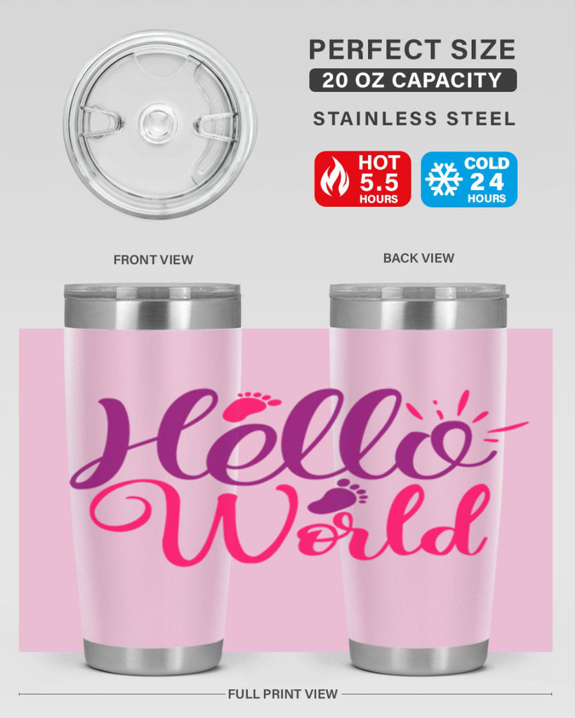 Hello World Style 260#- baby- tumbler