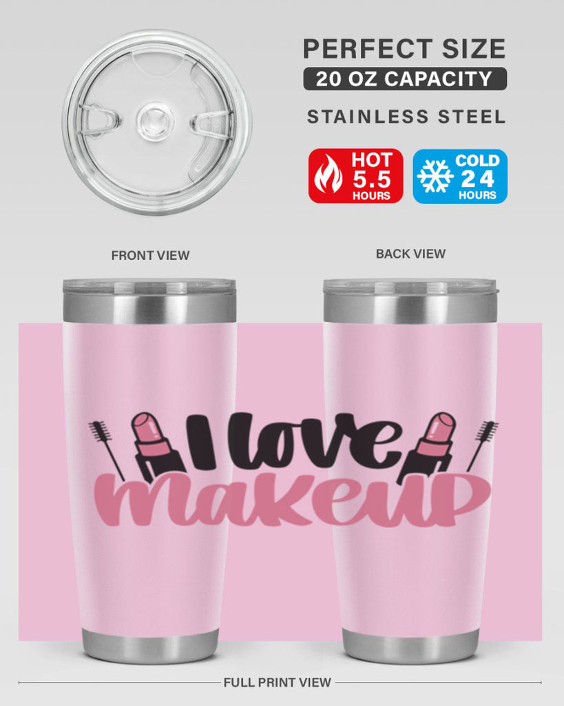 I Love Makeup Style 80#- make up- Tumbler