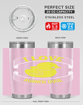 I Love Rubber duck Style 41#- duck- Tumbler