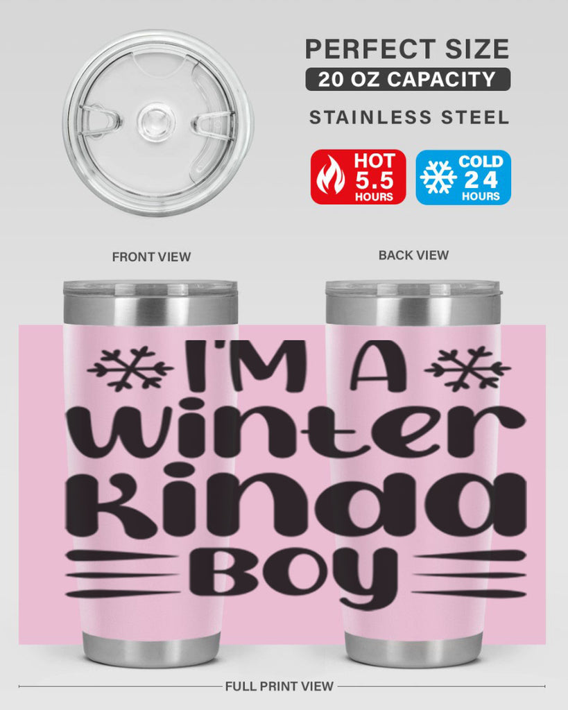 I m a Winter Kinda 244#- winter- Tumbler