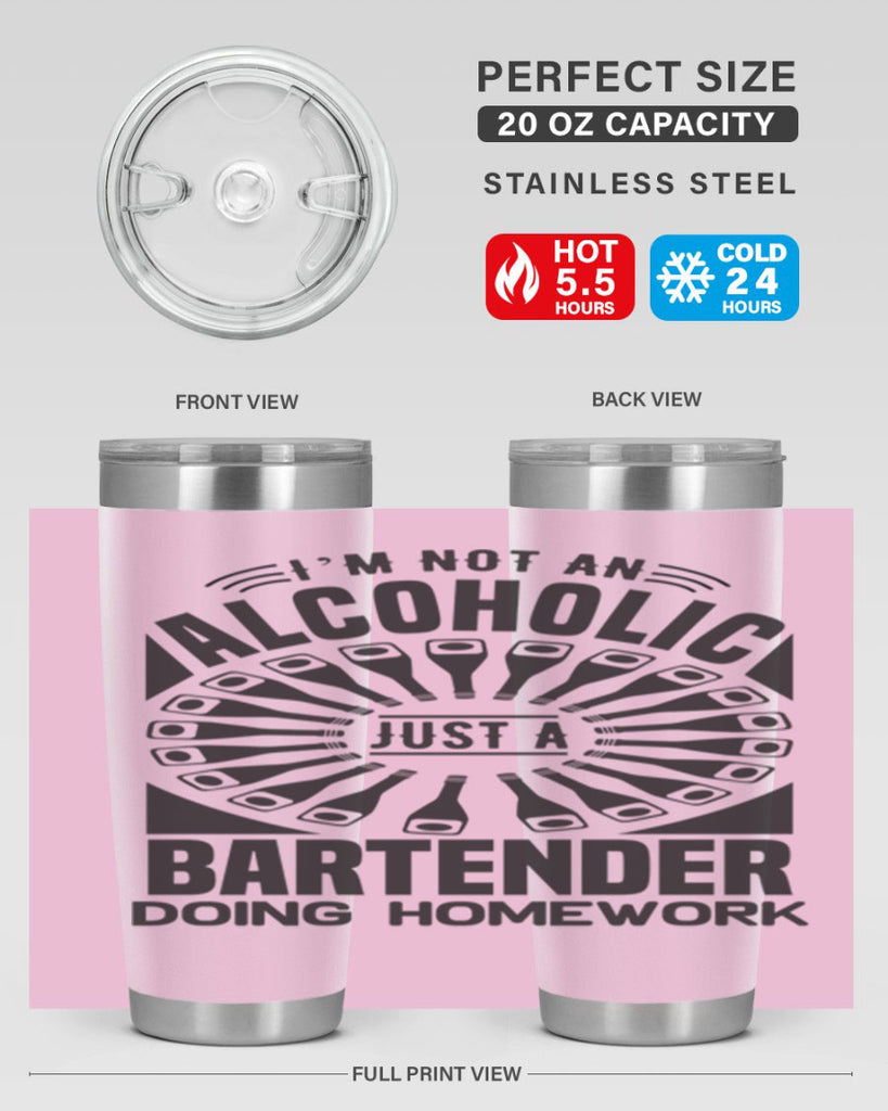 Im not an Style 18#- bartender- tumbler
