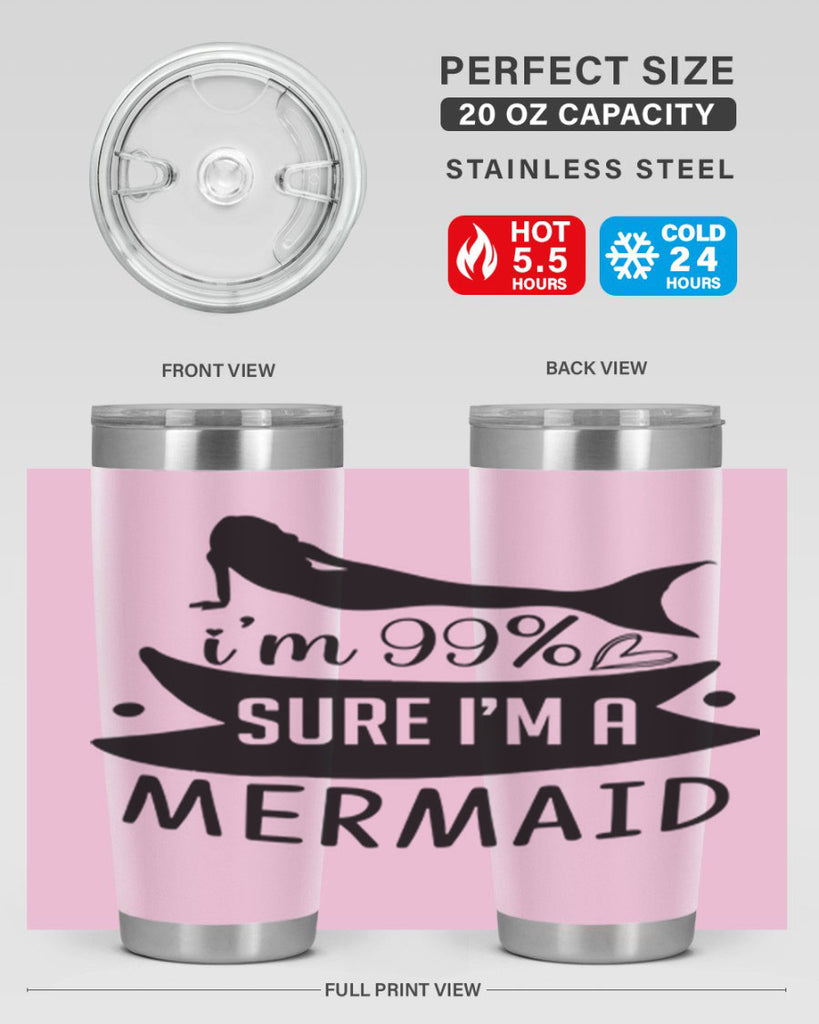 Im sure im a 248#- mermaid- Tumbler