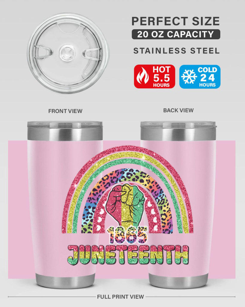 Juneteenth 1865 Rainbow 19#- Juneteenth- tumbler