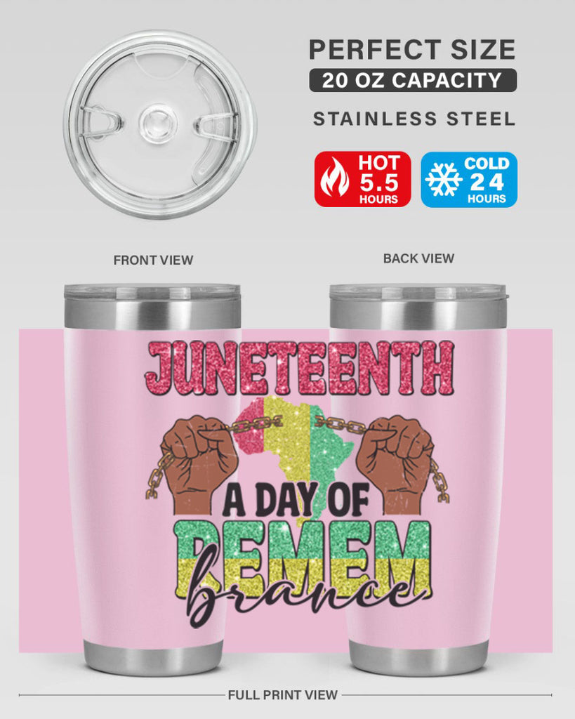 Juneteenth A Day Of Remembrance Png 9#- Juneteenth- tumbler
